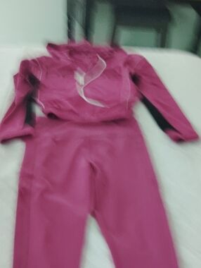 bebe Fuchsia Pink Two-Piece Loungewear Set